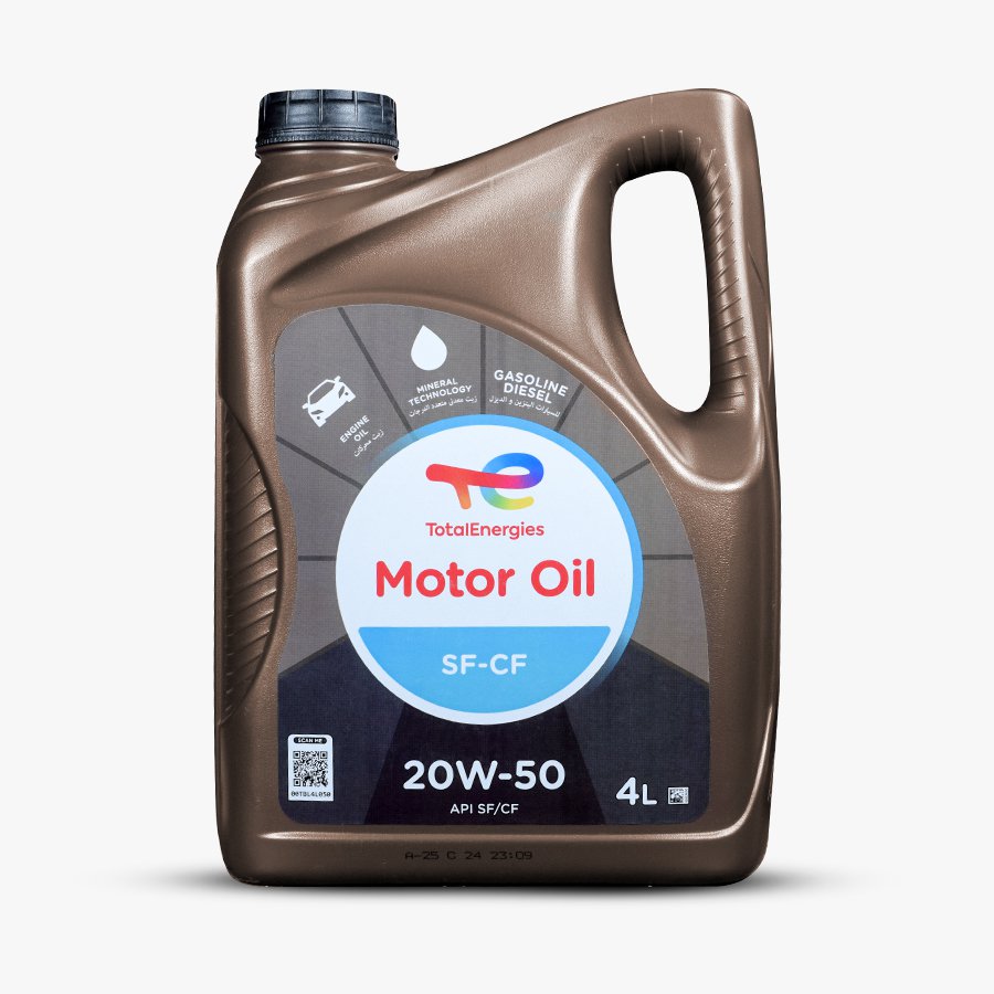 زيت محرك بنزين 4لتر SF-CF(20w-50) - توتال (3000كم)